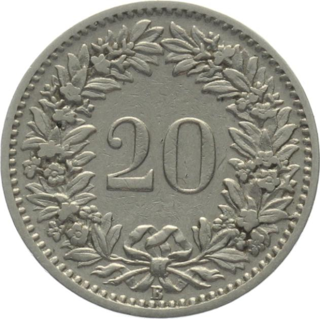20 Rappen 1908 B